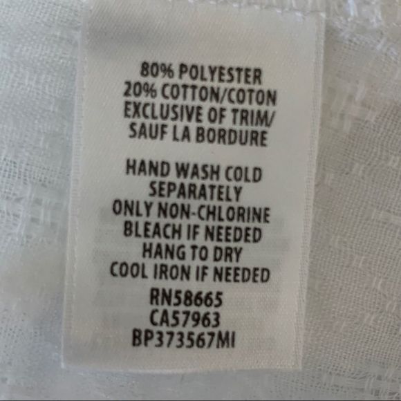 Sun & shadow tassel top white sleeveless 8114 new - Picture 9 of 10